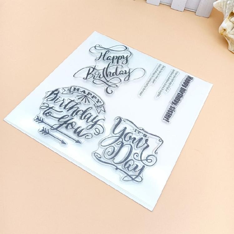 Photo Album Craft Silicone Clear Stamps Spring Flower Transparent Gnomes Stamps