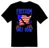 Freedom Is My Goal American Flag Black Tee