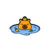 Zinc Zinc Alloy Animal Badge Cute Cartoon Pin Cool Capybara Brooch  Class Reward