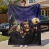 1pc Hogwarts Harry Ron Hermione Outdoor Flannel Throw Blanket All Season Soft Warmth,Home Decor 1031258