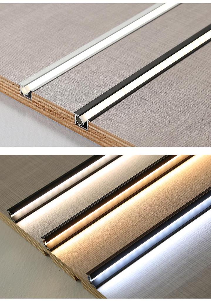 45-Degree Side-Emitting LED Cabinet Light Strip for Wardrobes, Wine Cabinets, Shoe Cabinets, and Display Cabinets