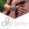 Alloy Man Bracelet Open End Electroplated Anti-rust Fashionable Decorative Replacing Bangle Jewelry Birthday Gift
