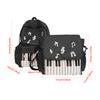 2 Pièces Sac à Dos Esthétique pour Piano en Nylon avec Sac à Bandoulière Mignon Ludique Bookpack pour Adolescents Filles Femmes Étudiant Trajet