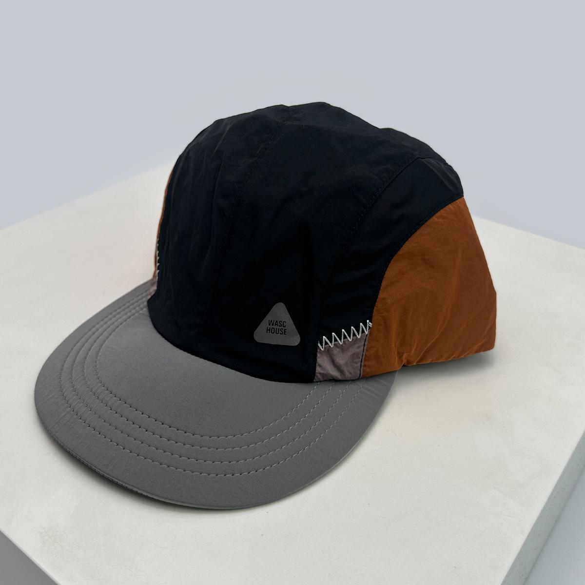

New Unisex Flat Eave Letter Baseball Hats Sunshade Retro Breathable Quick Drying Peaked Caps Versatile Color Block Fashion Ins 52-60cm
