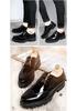 Men's Pointed Toe Leather Formal Shoes - Height Increasing, Thick Sole, Ideal for Business, Casual, or Wedding Wear.