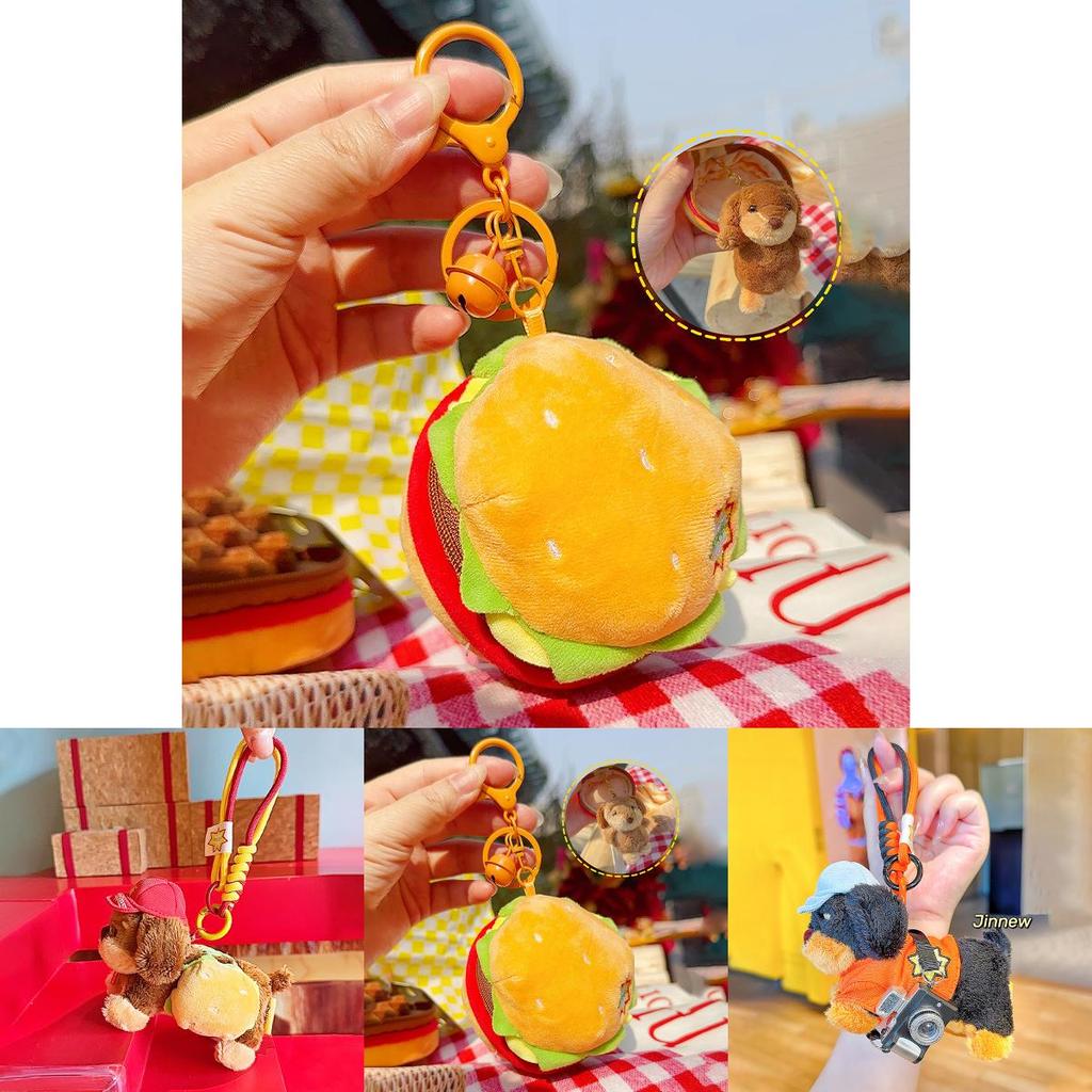 Papes Sausage Dog Keychain Plush Cartoon Hanging Toy For Kids And Collectors