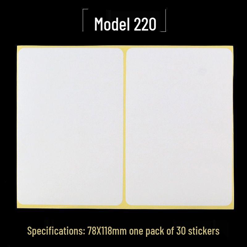 A5 Adhesive Matte White Label Stickers - Printable, Writable, Removable Name Tags