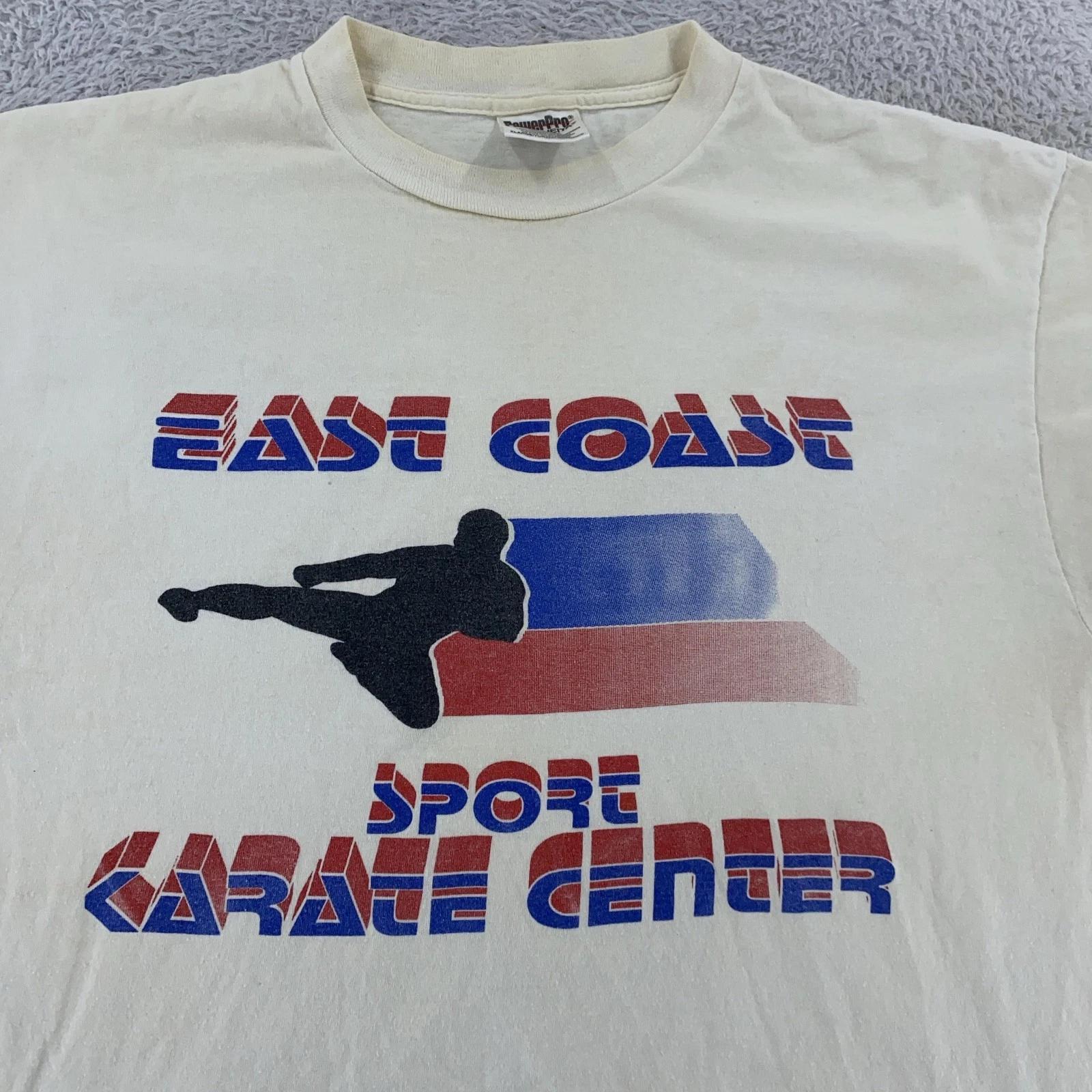 

Distressed Vintage East Coast Sport Karate Center T-Shirt L/XL Martial Arts NJ S