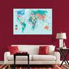 Literal Translation World Map Poster, Educational Meaning of Names Wall Art for Office Home Decor, Creative Geography Canvas Print Gift