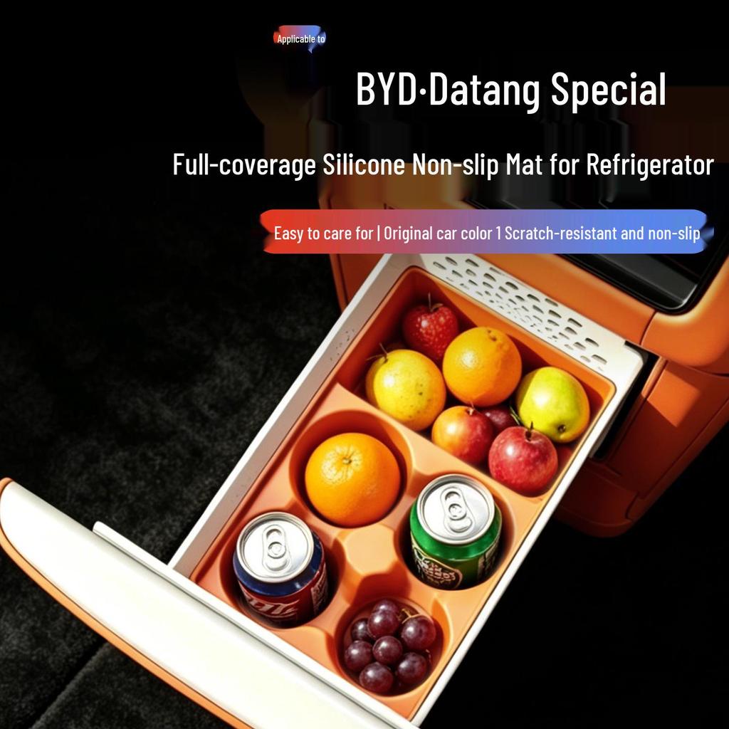 BYD Tang Car Refrigerator Mat: Original Color, Silicone Storage, Convenient and Practical
