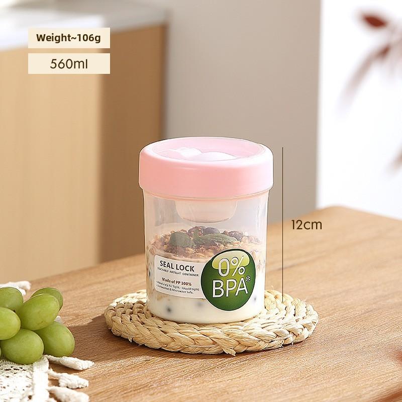 Portable Salad Bowl With Sealed Lid For Light Meals And Snacks