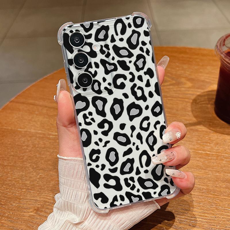 Cow Stripe Pattern Phone Case For Samsung Galaxy A57 A37 A17 A56 A16 A55 A36 A26 A15 A35 A54 A53 5G Clear Shockproof Soft Cover