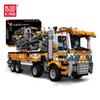 MOLD KING 19014 Hochleistungs-Abschleppwagen-Bausatz, pneumatischer Betonpumpen-LKW, Ziegelsteine, technisches Spielzeug für Kinder, Weihnachtsgeschenk