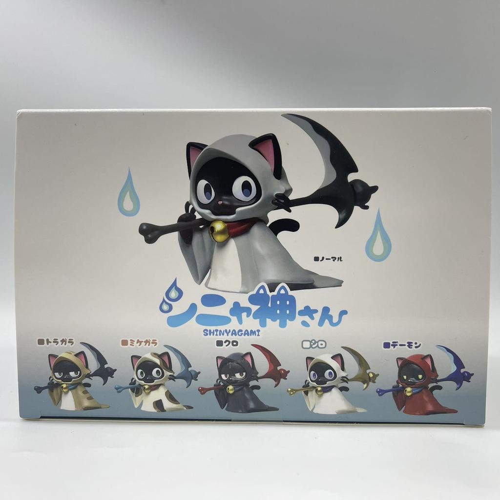 New Product In Stock Cat Blind Box Carrying Death Scythe Cute Figurine Desktop Ornament Birthday Surprise Gift For Girls
