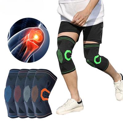 1/2Pcs Joelheiras para dor no joelho Joelheiras de compressão com gel de silicone e suporte de mola, protetor de patela do joelho