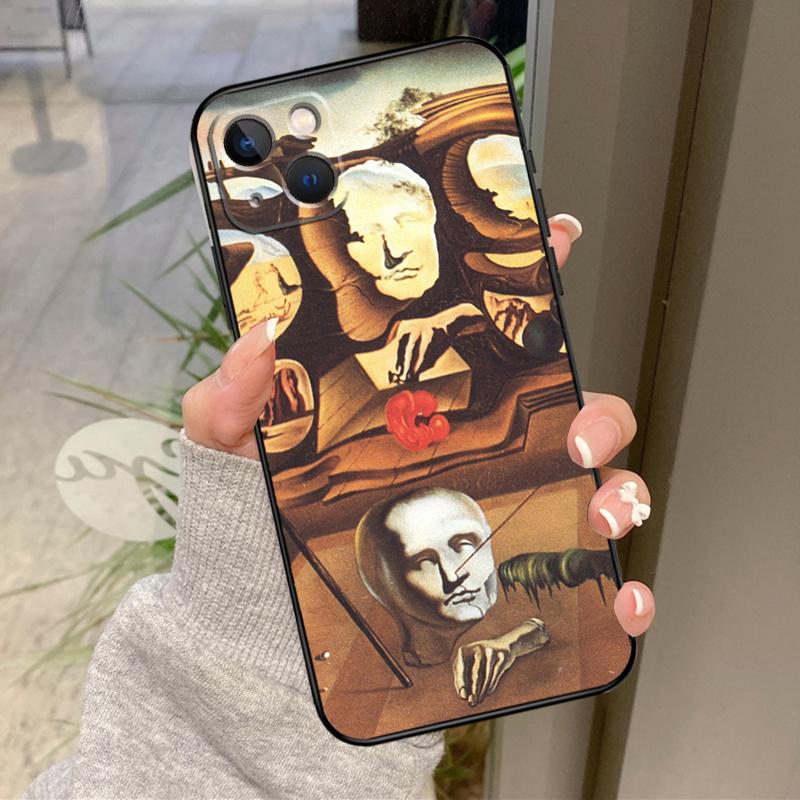 Salvador Dali Gemälde Handyhülle Für iPhone 16 Pro Max 14 11 12 13 15 Pro Max Mini XR 16e 15 16 Plus Rückseite