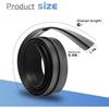 6 FT Truck Cap Rubber Weather Seal, Double Leaf Bottom Rear Door Frame Seal Strip with T-Channel for Car Camper Boat RV Truck Doors & Home