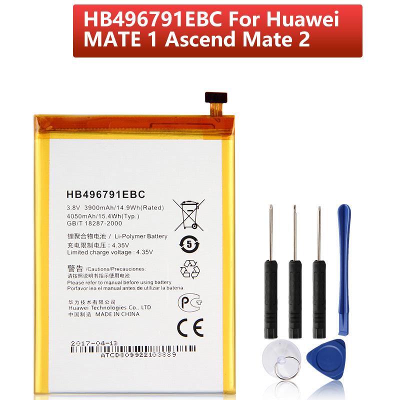 Rechargeable Lithium Battery For Huawei MATE 1 Ascend mate 2 MT2-L05 MT1-T00 MT1-U06 MT2-L02 HB496791EBC Phone Battery 4050mAh