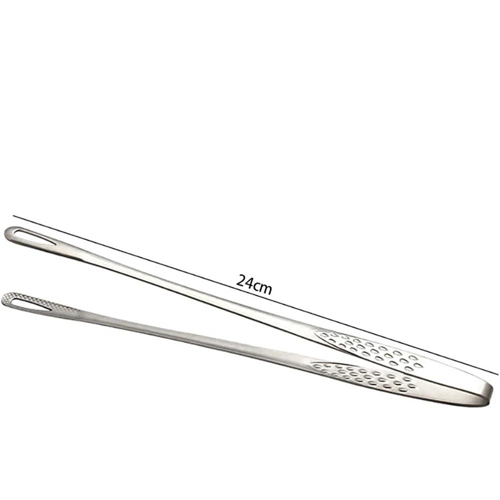 1Pcs Stainless Steel Food Tongs Non-Slip Long Handle Barbecue Clip Steak Buffet BBQ Tongs Kitchen Tools Cooking Accessories