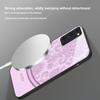 White Floral Vine Pattern For Samsung S25 S25 Edge S25Ultra S8 9 10 20 S21 Pro 22 Plus S23 FE S24 Ultra Magsafe Glass Phone Case
