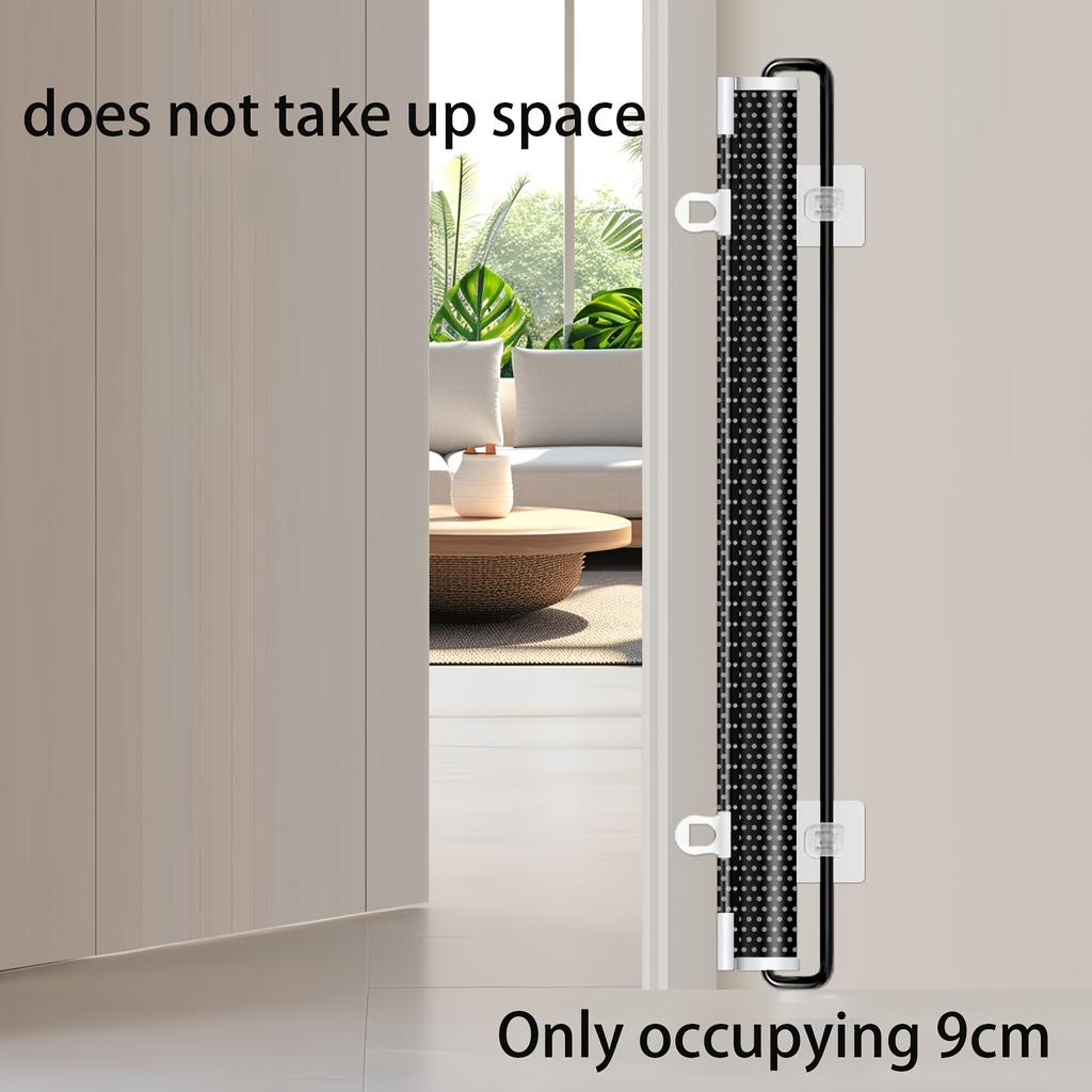 Retractable pet safety door fence no punching cat fence sturdy pet barrier pvc material