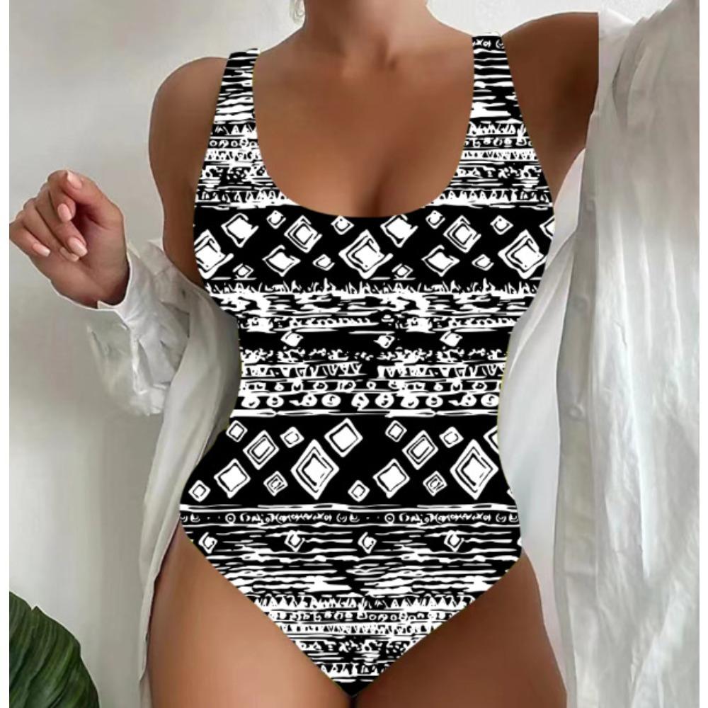 

Цельный сексуальный купальник с высокой талией, женский тонкий и консервативный купальник большого размера, пляжный приморский купальник, бикини S белый