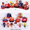 Panman Mini Train, Wooden Magnetic Assembled Toy Car, Cute Character Set, Total Length 33cm, Weight 0.35kg per Set