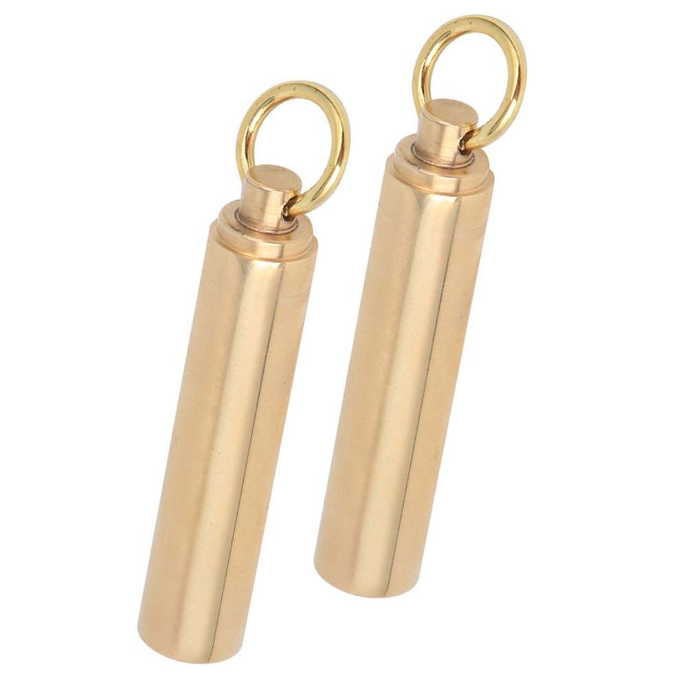 2 Pcs 12mm Portable Container Case With Rings Waterproof Container EDC Container  Hiking Activities