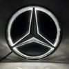 For Mercedes Benz Car Front Grill Logo Light LED Badge Sticker Luminous Decorative Light For Mercedes Benz A B C GLK GLE W205 W2