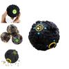 Exciting Black Squeaky Treat Dispensing Ball For Dogs Perfect For Chewing And Dental Health