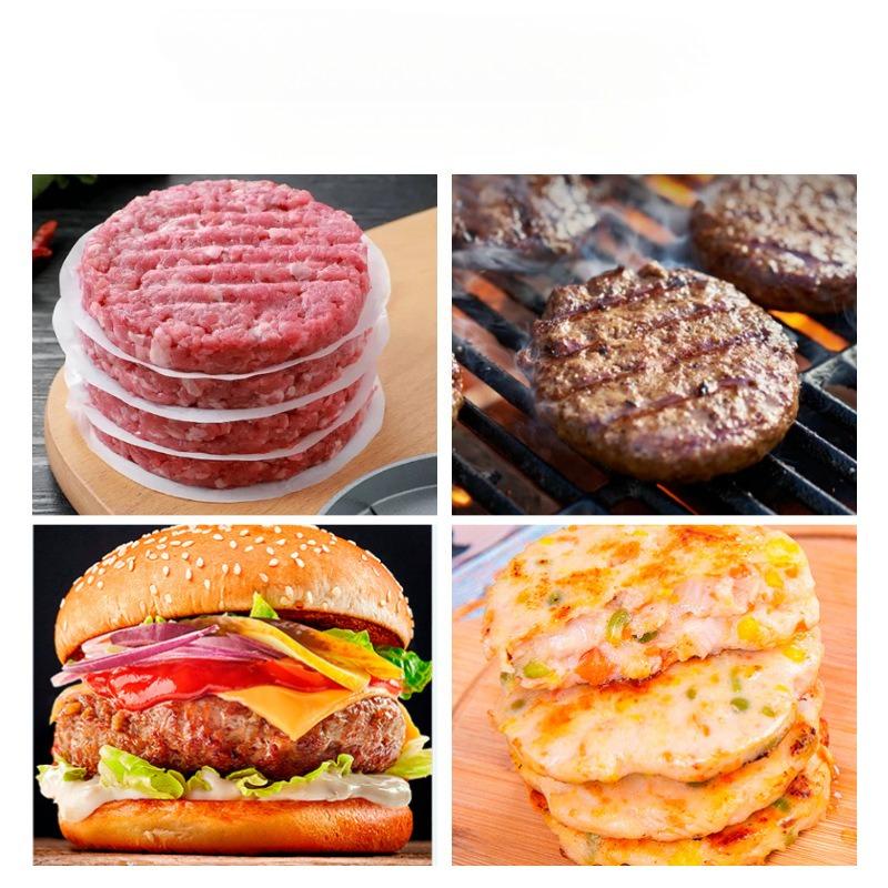 Household Hamburger Meat Press Mold, Circular Non-Stick Burger Patty Maker, Creative Breakfast Pancake Making Kitchen Tool