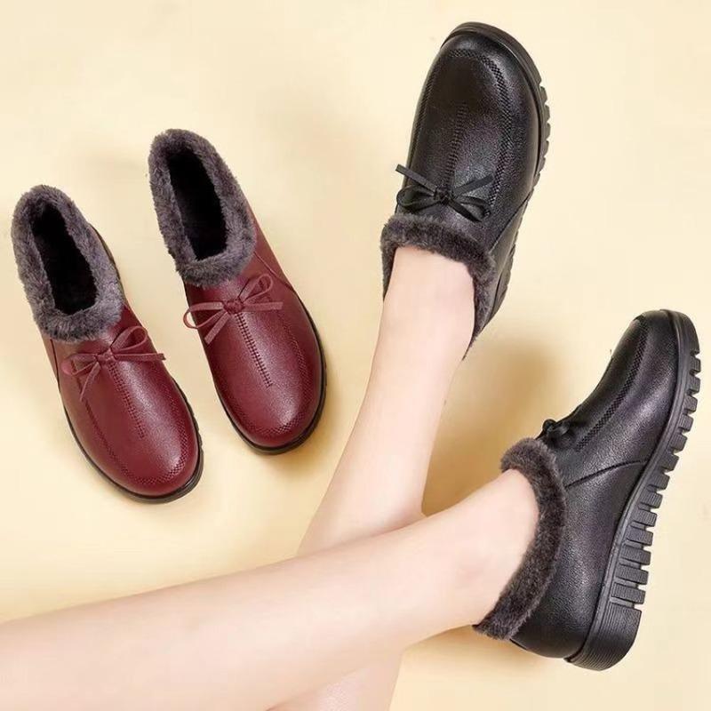 New Cotton Shoes - Women's Padded Soft-soled Cotton Boots - Flat-bottomed Elderly Shoes