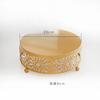 3pcs 8/10/12inch Set Golden Hollow Cake Rack Wedding Dessert Table Decoration Fruit Cake Tray Iron