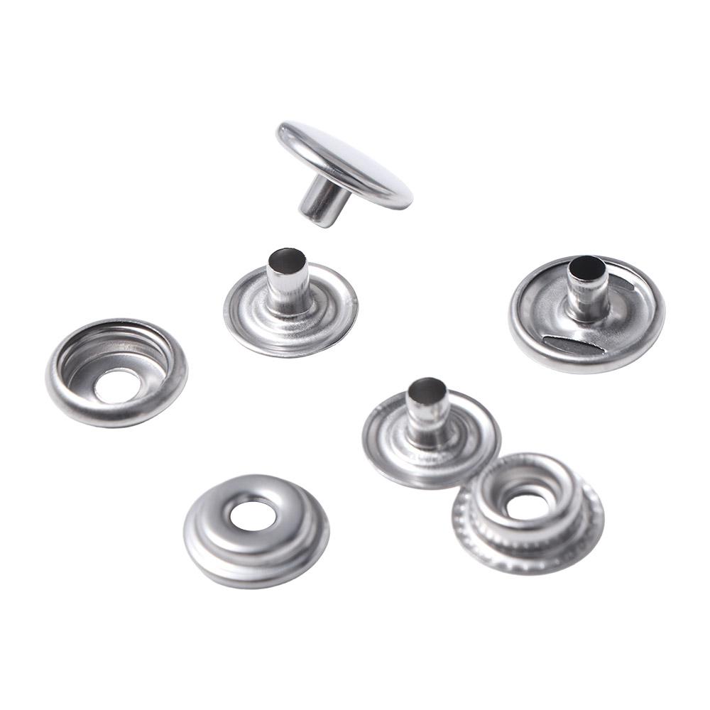 200Pcs Stainless Steel Snaps Buttons Set Boxed Leather Punch Pliers  Socket Buttons