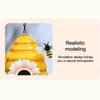 Bird House High Strength Iron Hanging Bird House Decoration for Garden Home Office Yellow