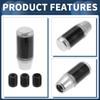 INFINAUTO Matte Frost Shift Universal Gear Shift Knob for Automatic and Manual Aluminum Alloy Silver Tone with 3 1 Set Knob, 9.5cm Cars, Adapters,