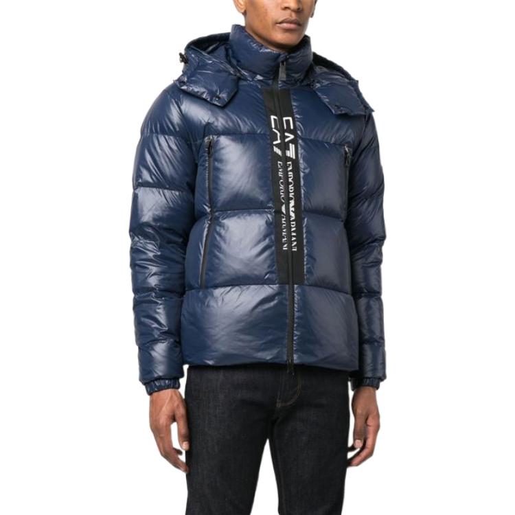 Emporio Armani EA7 FW22 Down Jacket Men's Blue 6LPB01-PNR4Z-1554