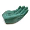 Incense Burner Stone Hand Earth Protect Green