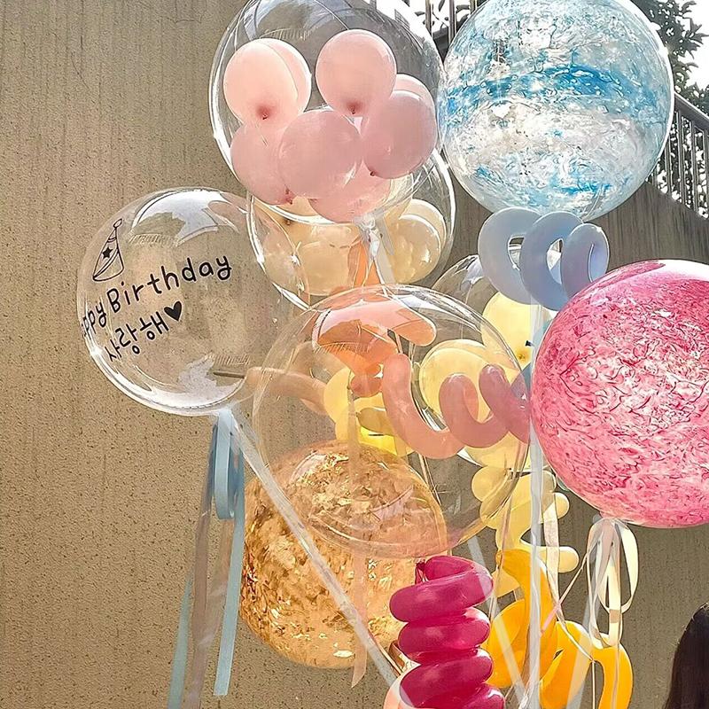 10pcs Mini Foil Balloons Holder Stick PVC Balloon Rods With Cup Wedding Kids Birthday Party Bobo Ballon Accessories Baby Shower