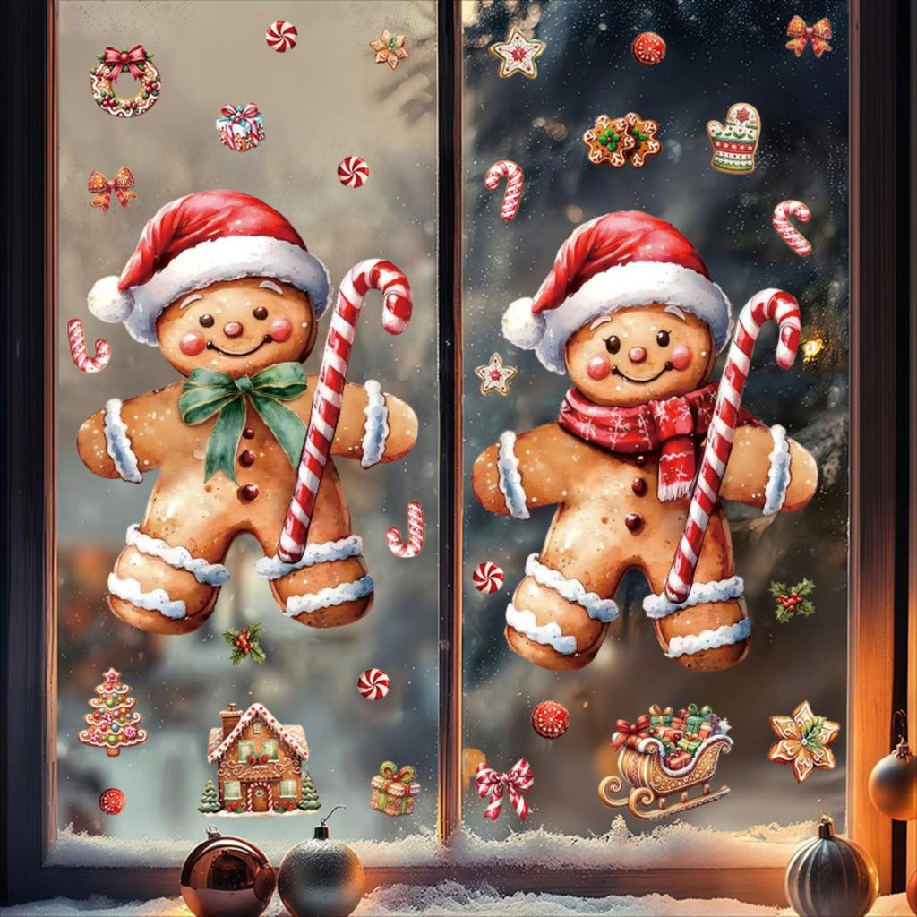 Removable Static Cling Window Decals - Reusable No Residue Window Stickers For Seasonal & Business Decor