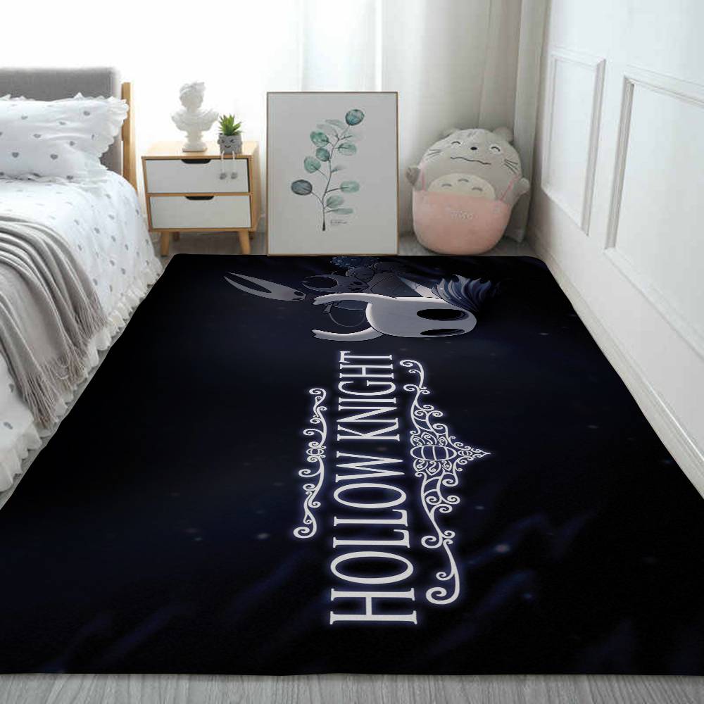 Hollow K-Knight Floor Mat Printed Flannel , Suitable For Bathrooms, Kitchens, Entrances, And Other Decorate Home