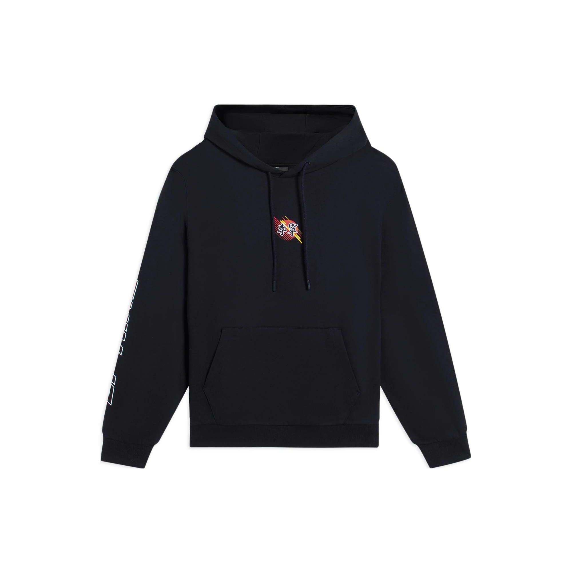Li-Ning AWDS921-3 Men s Lifestyle Logo Hooded Sweatshirt Black M