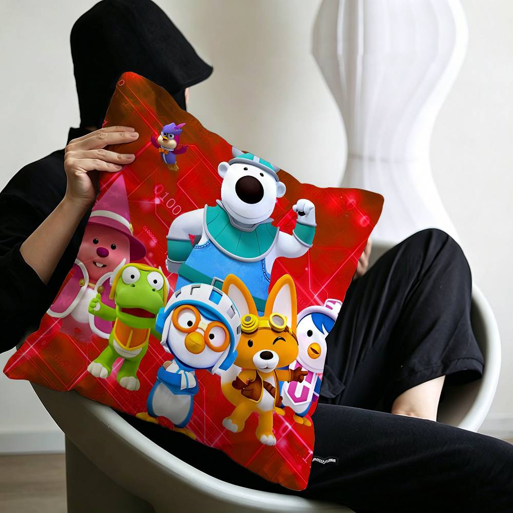 Anime Cute P-Pororos Maple Design Lucky Dragon pillow cover sofa cushion cover home room decoration children gift