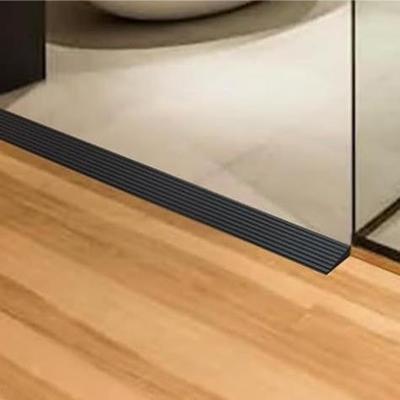 Door Threshold Ramp Self-Adhesive Garage Threshold Ramp Floor Transition Strip Door Bottom Seal Strip Wheelchair Reducer Ramp