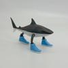 Shark Figurine Tungtungsahur Figure Desktop Decoration Articulated Tralalero Tralala Figure Ornament Funny Doll 3D Printed Toy