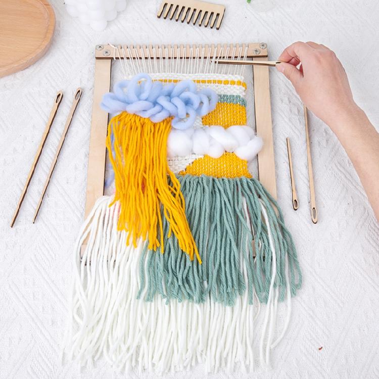 Tapestry Weaving Loom kit Crafts Weaving Loom Set Practical Hand Knitting Tools