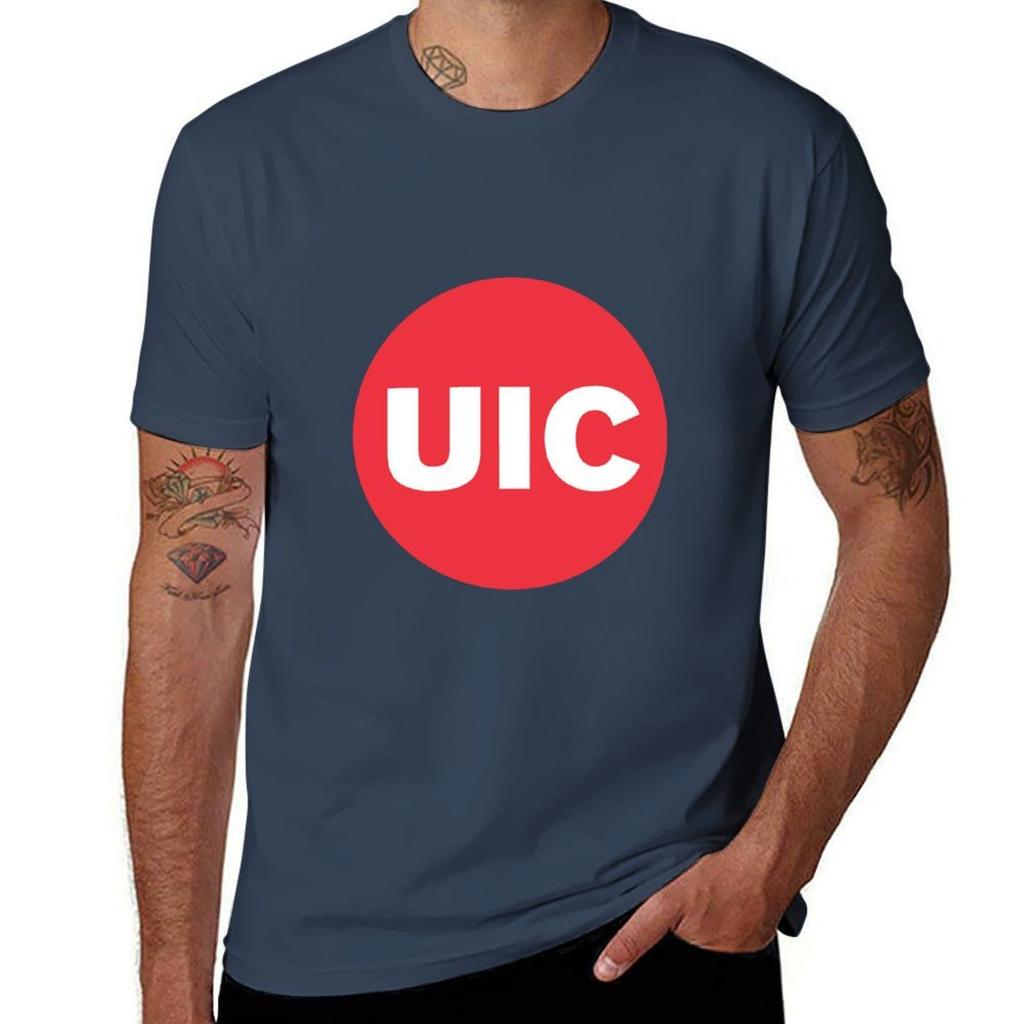 Uic University Of Illinois At Chicago Tshirt Soft Basic Cotton Short Sleeve Tee