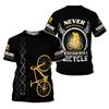 Personalized Name 3D All Over Print Men's Cycling T-Shirts Short Sleeve Oversized Bicycle Biking Tee Shirts For Men Streetwear