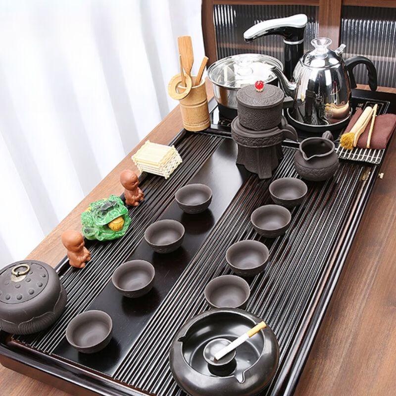 Naijiang Automatic Kung Fu Tea Set with Integrated Kettle & Tray