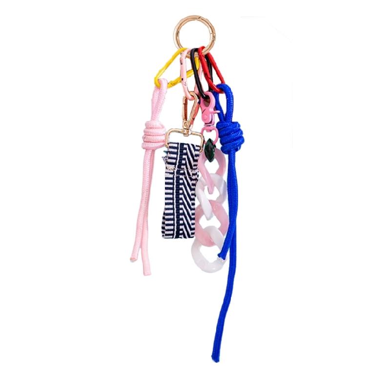 

Woven Nylon Cord Phone Chain Elegant Key Bracelet for Stylish Women Braided Hanging Rope Handmade Bag Charm Accessory